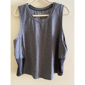 DSG Gray Sleeveless Athletic Tank Top Plus Size 2XL Workout Training Active